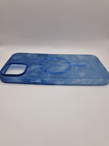 OtterBox iPhone 15 Plus Case Figura Silicone MagSafe Blue Berries n Cream
