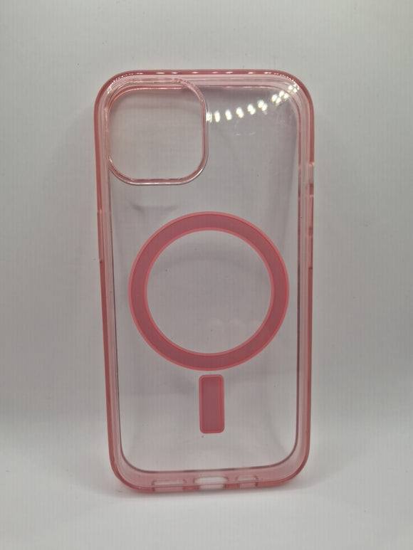 OtterBox iPhone 15 Case Lumen Series MagSafe Back Cover Anemone Pink RRP £47.99