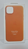 Official Apple iPhone 14 Plus Case Leather MagSafe Orange MPPF3ZM/A - Open Box