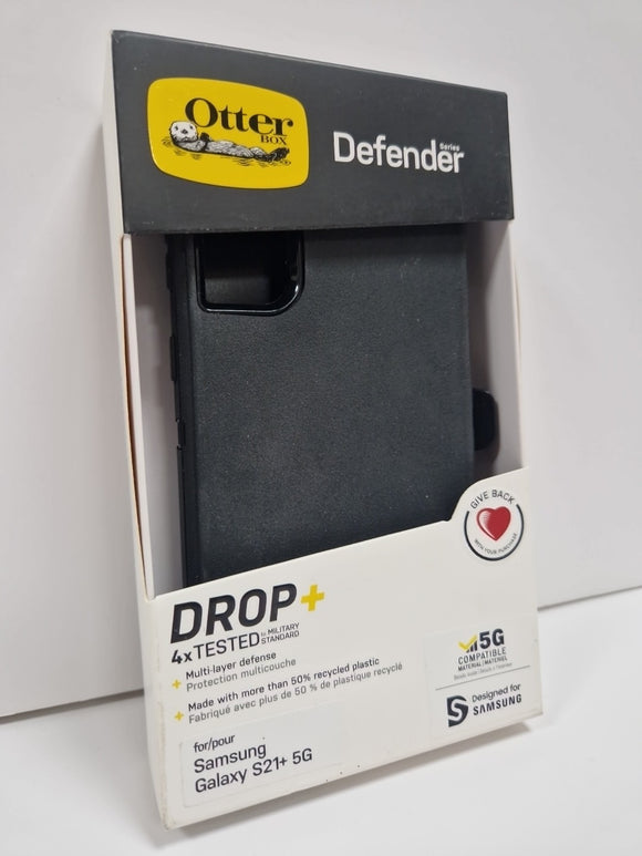 OtterBox Samsung Galaxy S21+ Case Defender Series Rugged Screenless Black