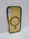 Mous iPhone 16  Clarity X Pinstripe Solar Yellow Clear MagSafe RRP £49.99