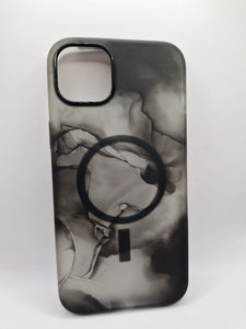OtterBox iPhone 14 Plus Case Figura Silicone MagSafe Argent Black RRP £44.95