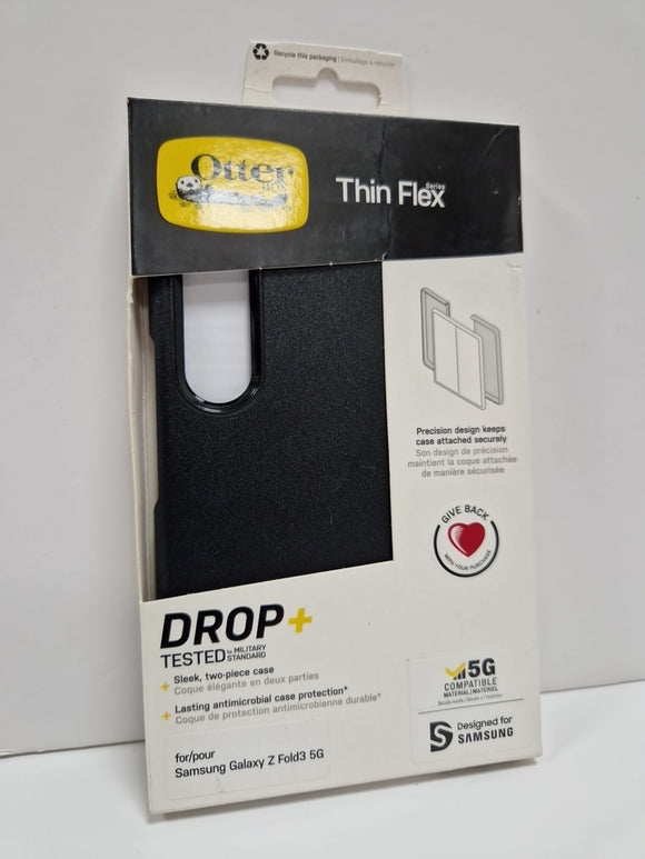 OtterBox Samsung Galaxy Z Fold3 5G Case Thin Flex Series Cover Black RRP £34.99