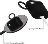 Case for AirPods Gen 1 & 2 by Case-Mate Hook Ups with Clip Matte Black
