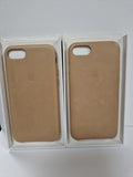 Official Apple iPhone 7 8 SE 2nd / 3rd Gen Leather Case Tan Cover MMY72ZM/A