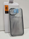 Spigen iPhone 15 Ultra Hybrid Back Case Frost Black Clear Cover RRP £26