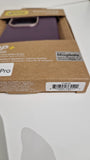 OtterBox iPhone 15 Pro Case Symmetry Cactus Leather MagSafe Plum Luxe RRP £40.99