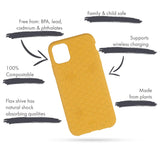 Pela iPhone 11 Pro Max Case Eco-Friendly 100% Biodegradable BackCover Black
