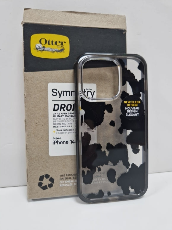 OtterBox iPhone 14 Pro Case Symmetry Series Back Cover Cow Print RRP £29.99