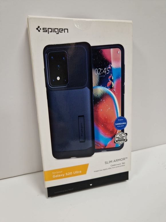 Spigen Samsung Galaxy S20 Ultra Case Slim Armor Kickstand Back Cover Metal Slate