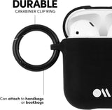 Case for AirPods Gen 1 & 2 by Case-Mate Hook Ups with Clip Matte Black