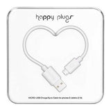 Happy Plugs Lightning Charge/Sync Cable 2M/6FT - White