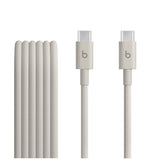 Beats USB-C to USB-C Cable 1.5m Woven Fast Charge Surge Stone