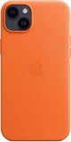 Official Apple iPhone 14 Plus Case Leather MagSafe Orange MPPF3ZM/A - Open Box