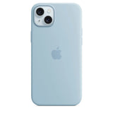Official Apple iPhone 15 Plus Case Silicone MagSafe Light Blue - Unboxed