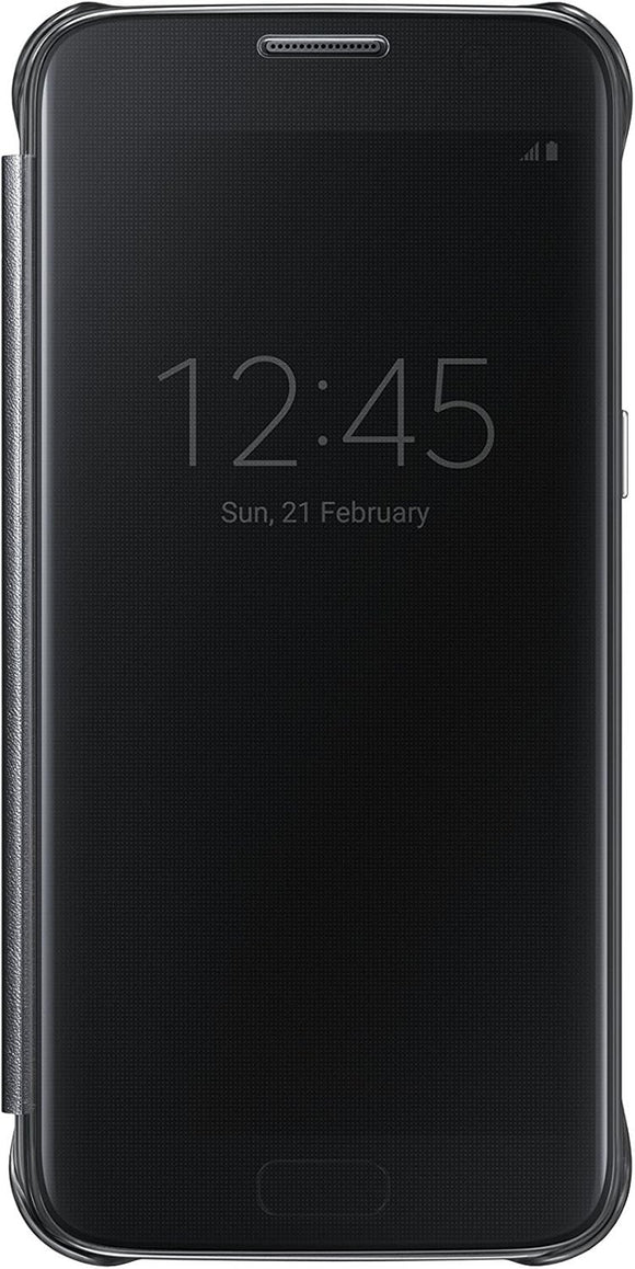 Official Samsung Galaxy S7 Case Clear View Standing Cover Folio Black