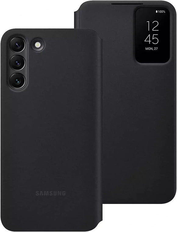 Official Samsung Galaxy S22 + Smart Clear View Cover Case Black