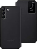 Official Samsung Galaxy S22 + Smart Clear View Cover Case Black