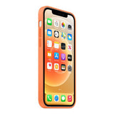 Official Apple iPhone 12 Mini Case MagSafe Silicone Kumquat MHKN3ZE/A