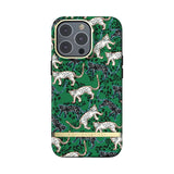 Richmond & Finch iPhone 13 Pro Case Green Leopard