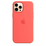 Official Apple iPhone 12 Pro Max Case Silicone MagSafe Pink Citrus MHL932ZM/A