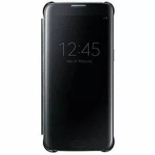 Official Samsung Galaxy S7 Edge Case Clear View Standing Cover Folio Black