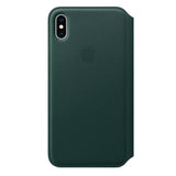 Official Apple iPhone XS Max Folio Flip Case Cover Leather Forest MRX42ZM/A
