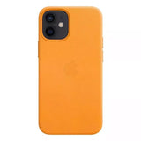 Official Apple iPhone 12 mini Case Leather Magsafe California Poppy MHK63ZM/A