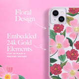 Rifle Paper Co iPhone 14 Plus Case 10ft Drop Protection Back Cover Rose Garden