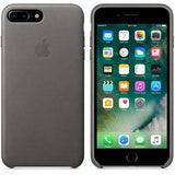 Official Apple iPhone 7 Plus 8 Plus Leather Case - Storm Grey Cover MMYE2ZM/A