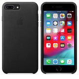 Official Apple iPhone 7 Plus 8 Plus Genuine Leather Case - Black Cover MMYJ2ZM/A
