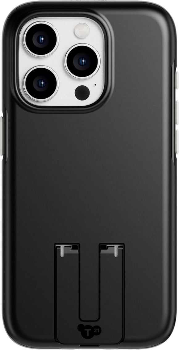 Tech21 iPhone 15 Pro Case Evo Crystal Kick MagSafe Back Cover Obsidian Black