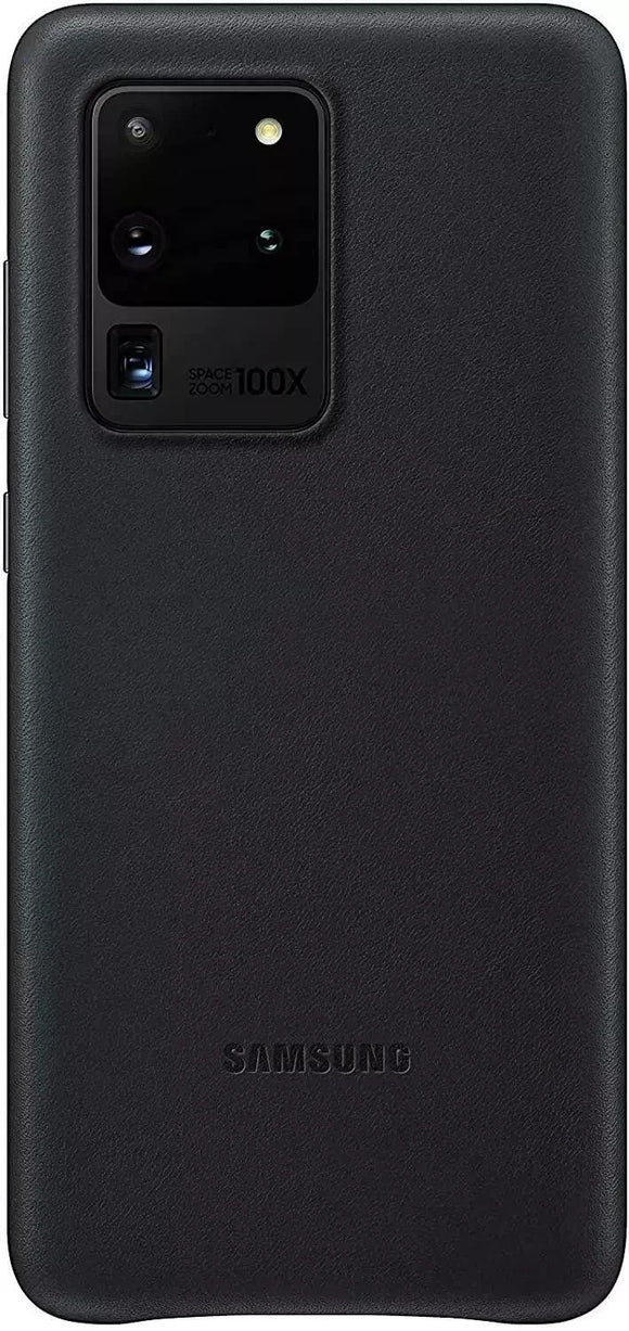 Official Samsung Galaxy S20 Ultra 5G Case Leather Cover Case – Black  RRP  £39