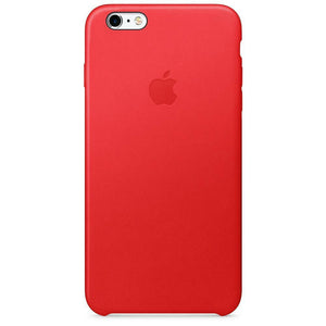 Official Apple iPhone 6 Plus / 6s Plus Case Genuine Leather Back Cover Red