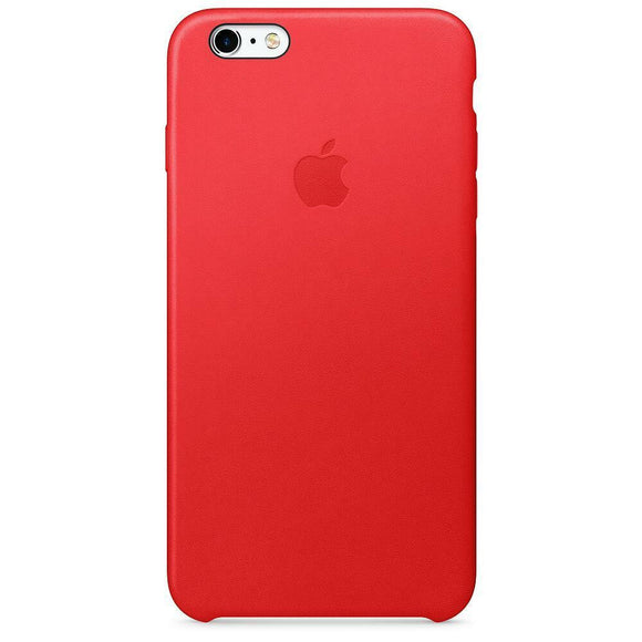Official Apple iPhone 6 Plus / 6s Plus Case Genuine Leather Back Cover Red