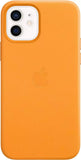 Official Apple iPhone 12 mini Case Leather Magsafe California Poppy MHK63ZM/A