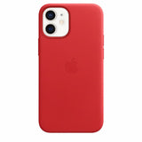 Official Apple iPhone 12 mini Case Leather Magsafe Scarlet MHK73ZE/A