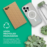 Tech21 iPhone 14 Pro Case Evo Sparkle MagSafe Back Cover Clear / Radiant Glitter