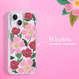 Rifle Paper Co iPhone 14 Plus Case 10ft Drop Protection Back Cover Rose Garden
