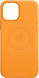 Official Apple iPhone 12 mini Case Leather Magsafe California Poppy MHK63ZM/A