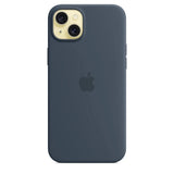 Official Apple iPhone 15 Plus Case Silicone MagSafe Storm Blue - Unboxed
