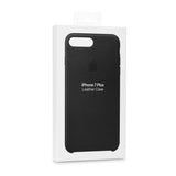 Official Apple iPhone 7 Plus 8 Plus Genuine Leather Case - Black Cover MMYJ2ZM/A