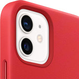 Official Apple iPhone 12 mini Case Leather Magsafe Scarlet MHK73ZE/A