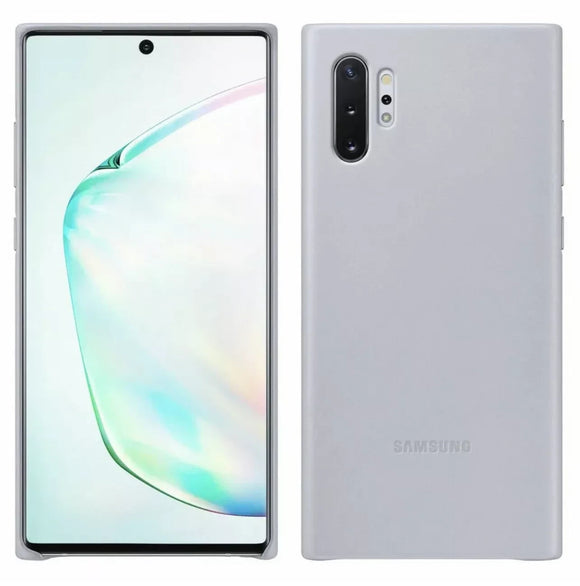 Official Samsung Galaxy Note 10 Leather Cover  Back Case - Grey EF-VN970LJEGWW