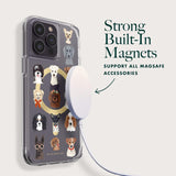 Rifle Paper Co iPhone 14 Pro Max Case MagSafe 12ft Drop Protection Dog Days