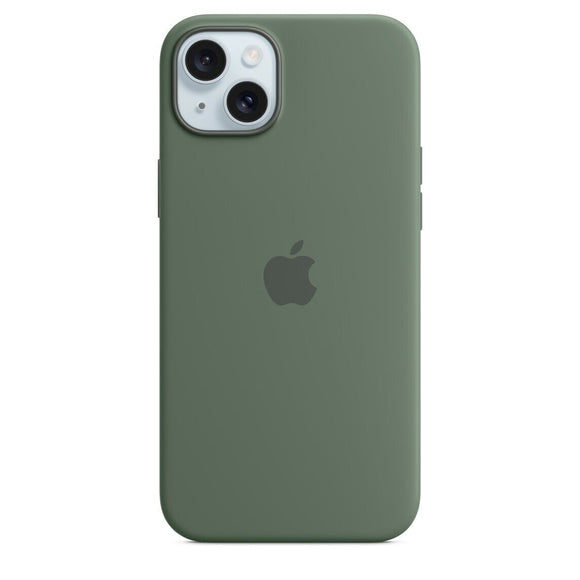 Official Apple iPhone 15 Plus Case Silicone MagSafe Cyprus Green - Unboxed