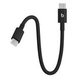 Beats USB-C to USB-C Cable 20cm Short Woven Fast Charge Black
