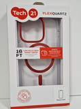 Tech21 iPhone 14 Pro Case MagSafe FlexQuartz Back Cover Clear / Ruby Red