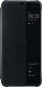 Official Huawei Mate 20 Lite Smart View Flip Cover Wallet Sleep Wake Black