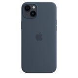 Official Apple iPhone 14 Plus Case Silicone MagSafe Cover Storm Blue - Open Box